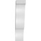 Ekena Millwork 3 1/2-in. W x 8-in. D x 16-in. H Funston Architectural Grade PVC Knee Brace BRCP035X08X16FST - alternate 4